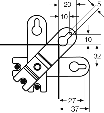 Hensel ENYSTAR-Außenlaschen 4 Stück FP AL 40 (VE4)