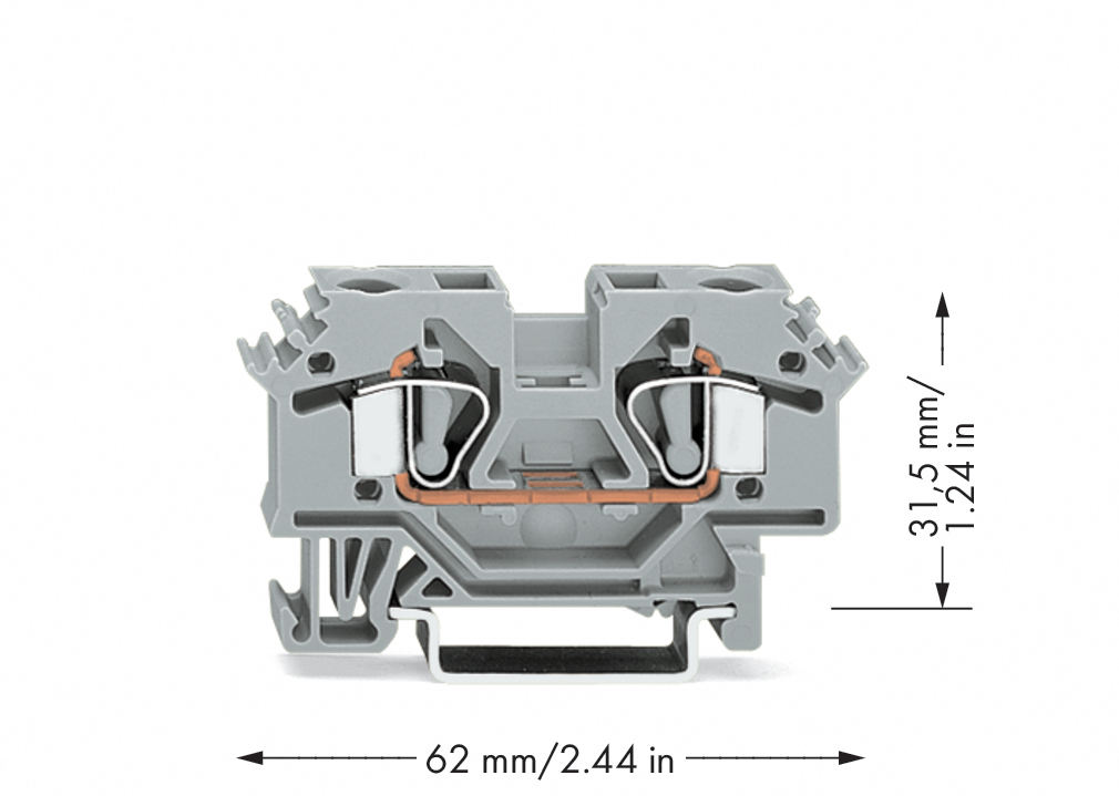 WAGO GmbH & Co. KG Durchgangsklemme 0,2-6mmq grau 282-601