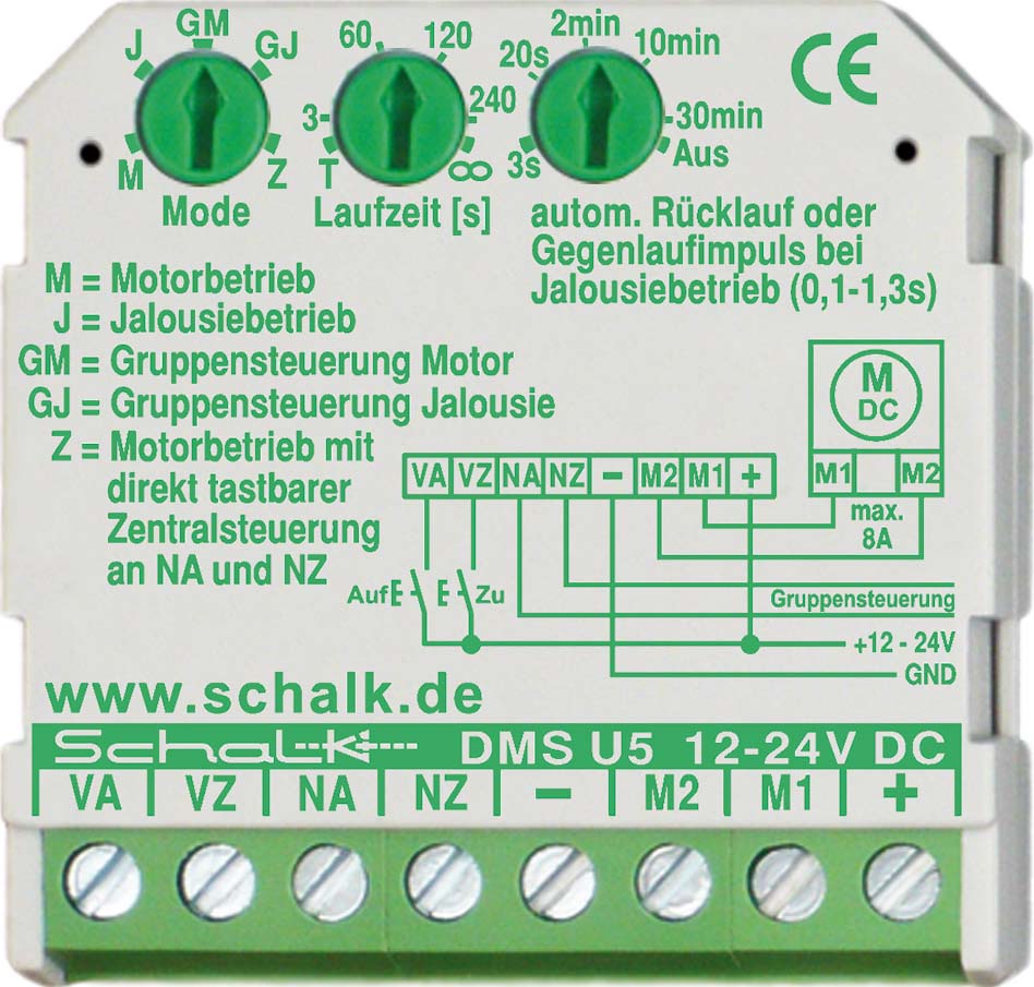 Schalk AUF/ZU-Steuerung 12-24V DC DMS U5