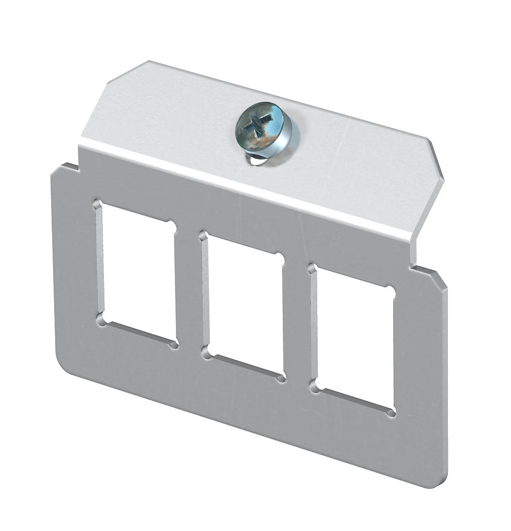 OBO Bettermann Vertr Trägerplatte 3xLochbild Typ C MTM 3C