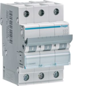 Hager Leitungsschutzschalter 3pol. C-6A, 6kA MCN306