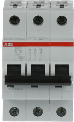 ABB Stotz S&J Sicherungsautomat 6kA 16A C 3p S203-C16