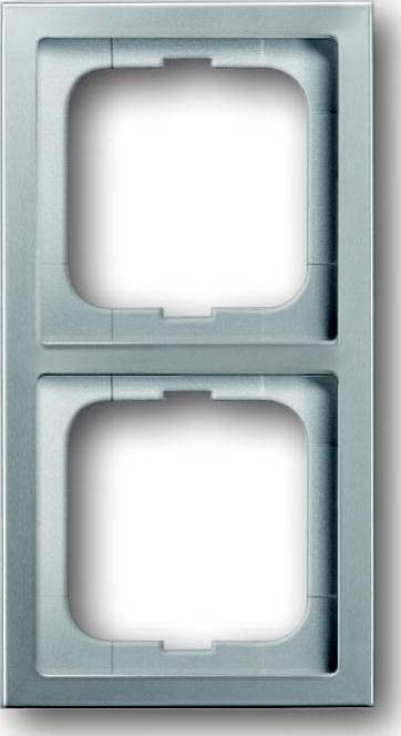 Busch-Jaeger Rahmen 2-fach pur edelstahl 1722-866K