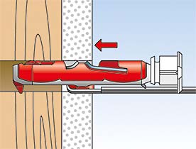 25 STK Fischer Deutschl. Kippdübel DUOTEC 10 S PH 539025