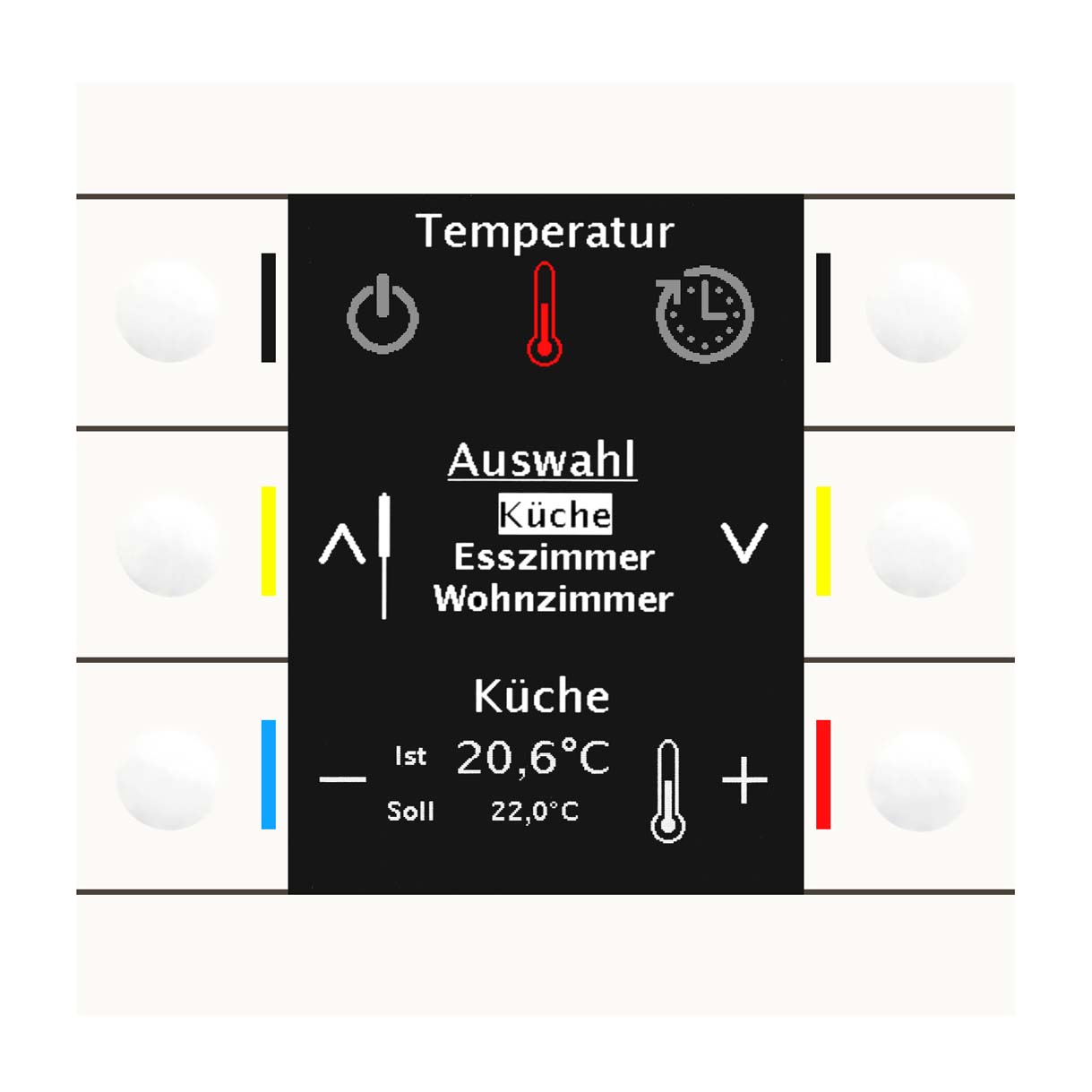 MDT technologies Bedienzentrale Smart 86 Farbdisplay rws/glän BE-BZS86.01