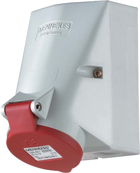 Mennekes Wanddose TwinCONTACT 32A,5p,6h,400V,IP44 422