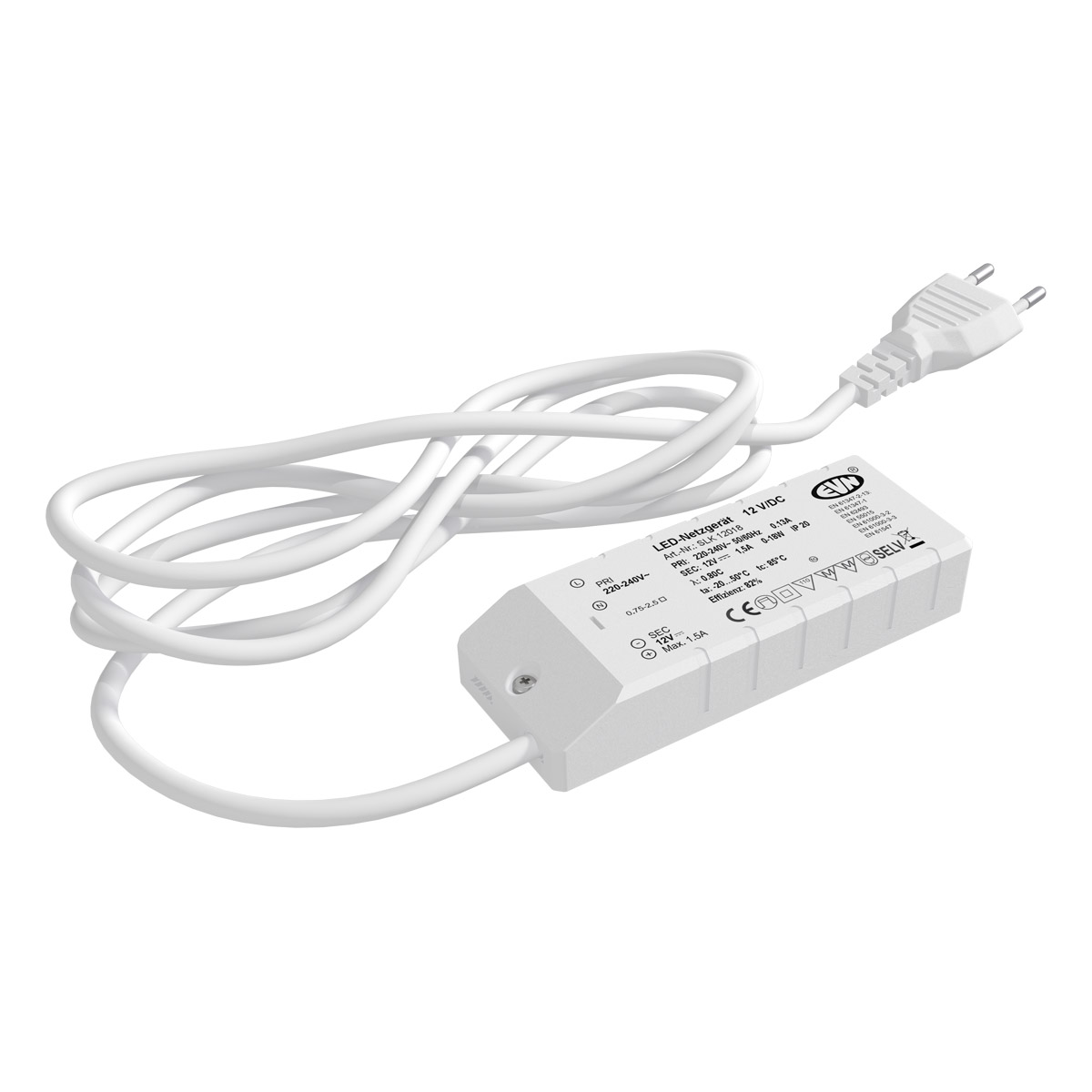EVN Lichttechnik LED-Netzgerät 12VDC 1-18 Watt SLK 120 18