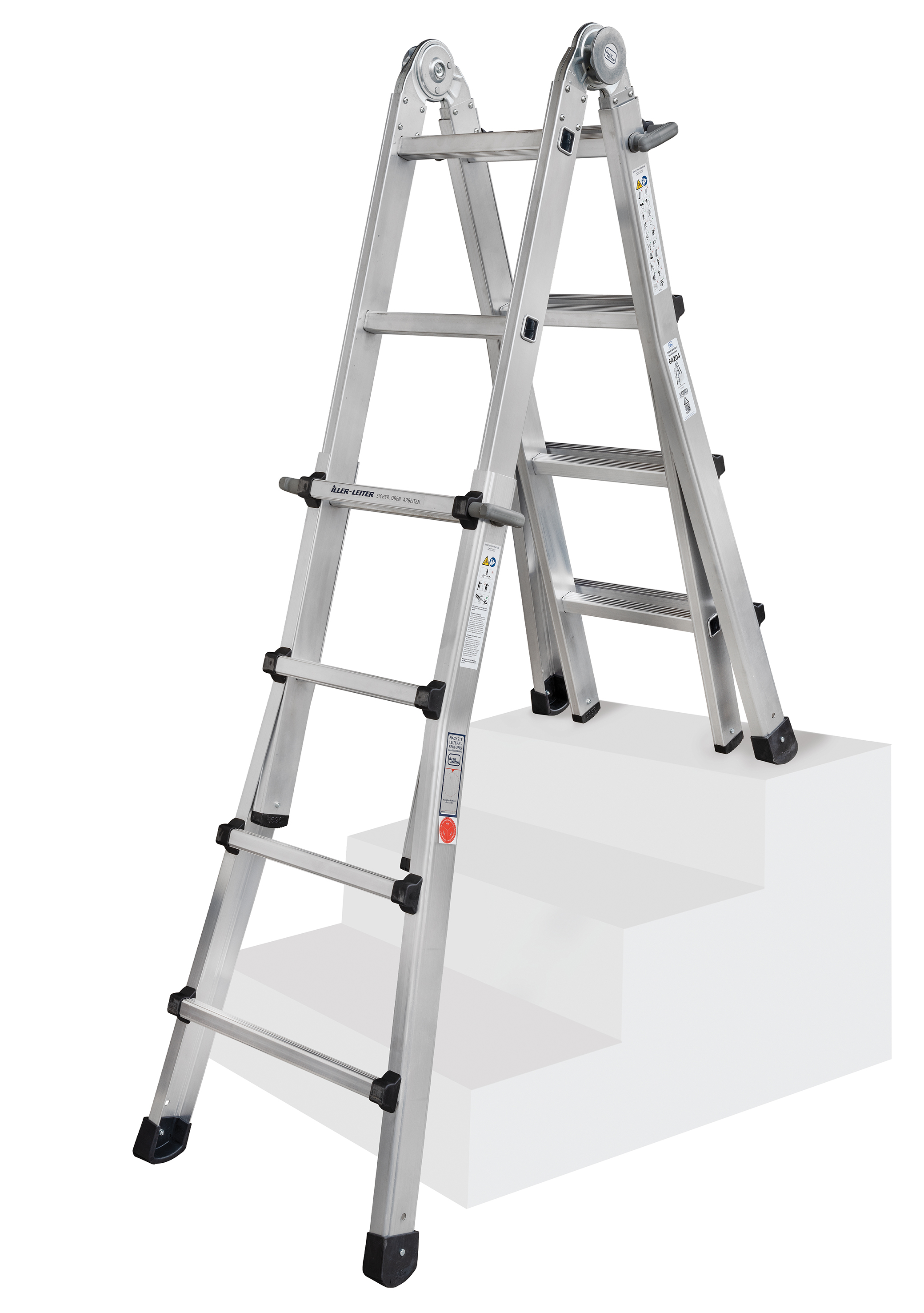 Geis&Knoblauch Teleskopleiter Levelmaster 4x6 St. 64206