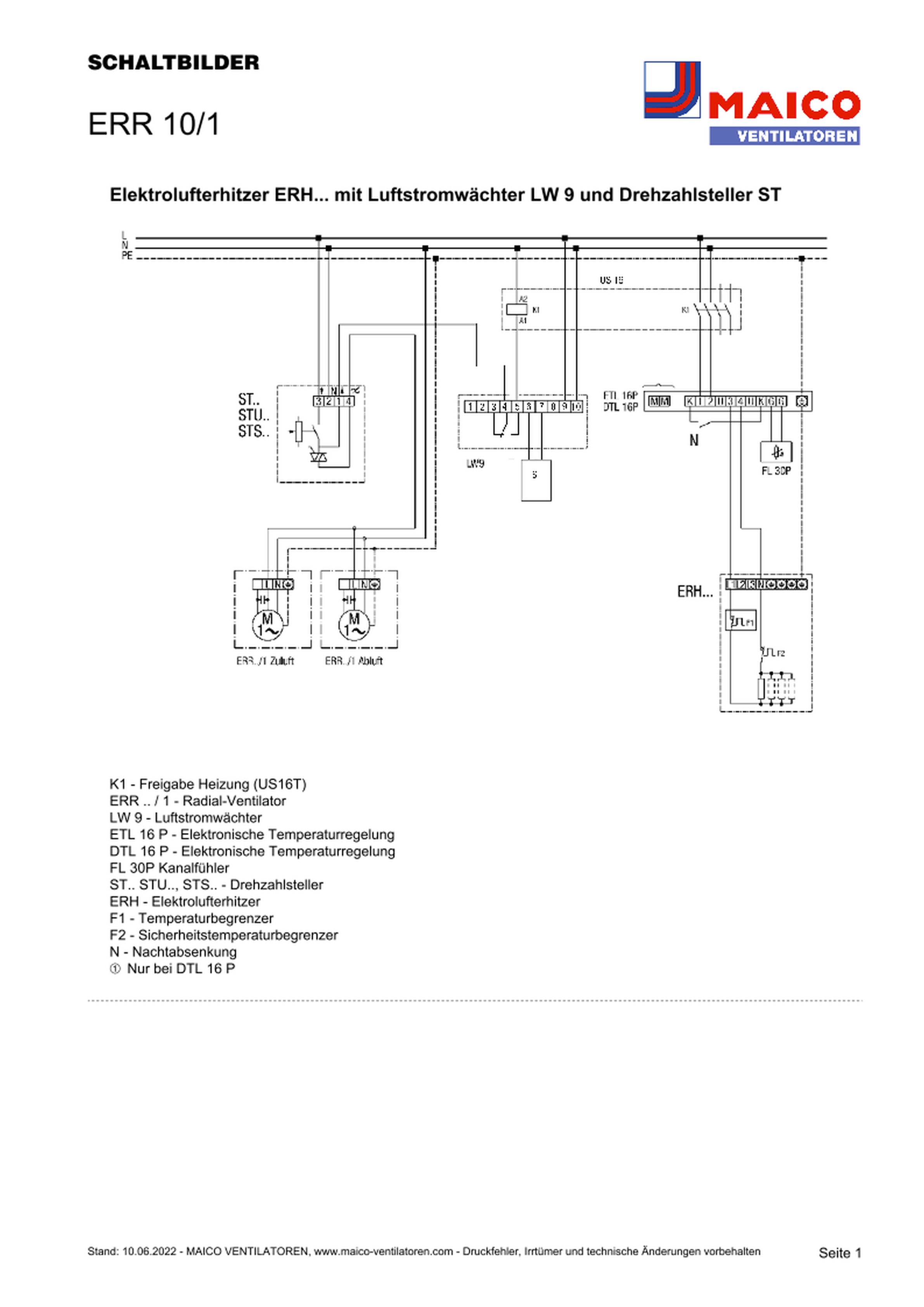 Maico Radial-Rohrventilator 27W,220m³/h,IPX4 ERR 10/1