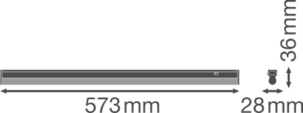 Ledvance LED-Lichtleiste m.Schalter 4000K LNCOMPSWITCH6008W 4K