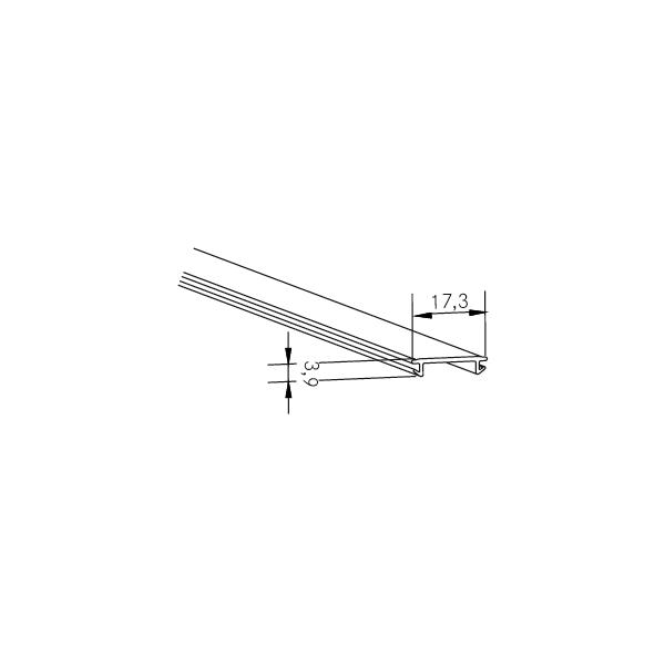 Brumberg Leuchten KU-Abdeckung transparent 2000mm 53440000