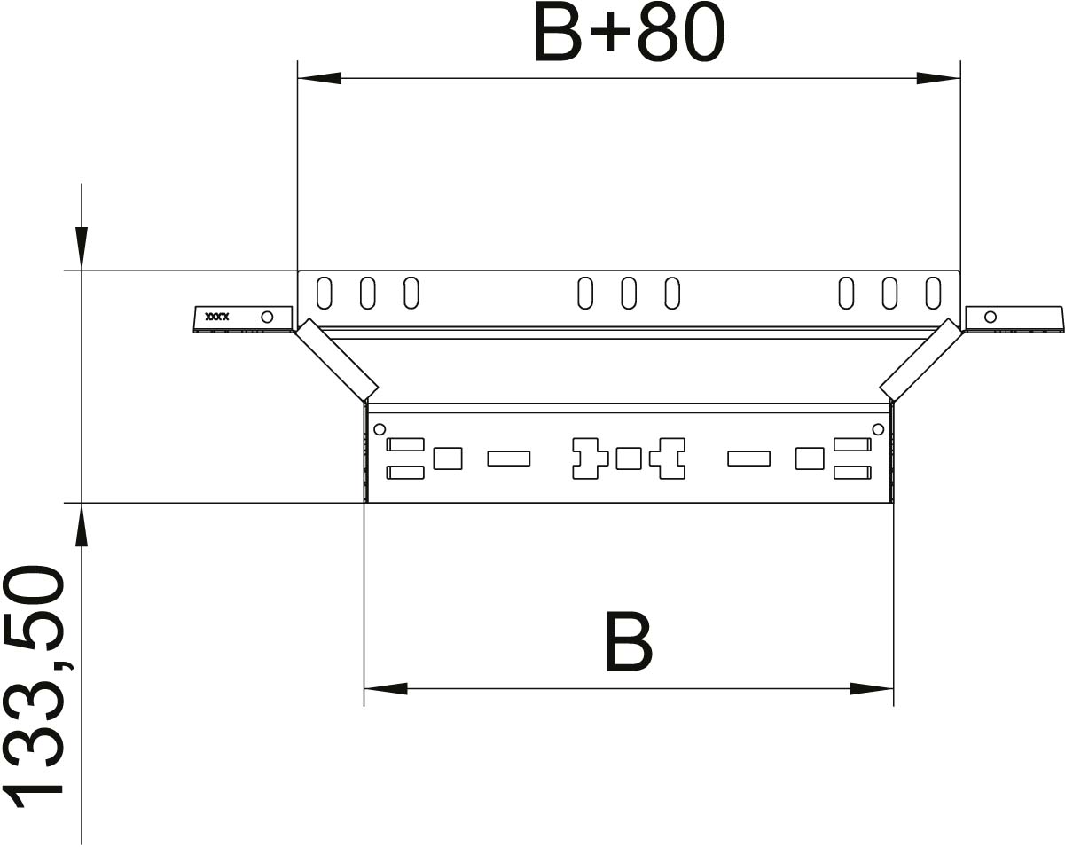 OBO Bettermann Vertr Anbau-Abzweigstück 60x200mm RAAM 620 FS