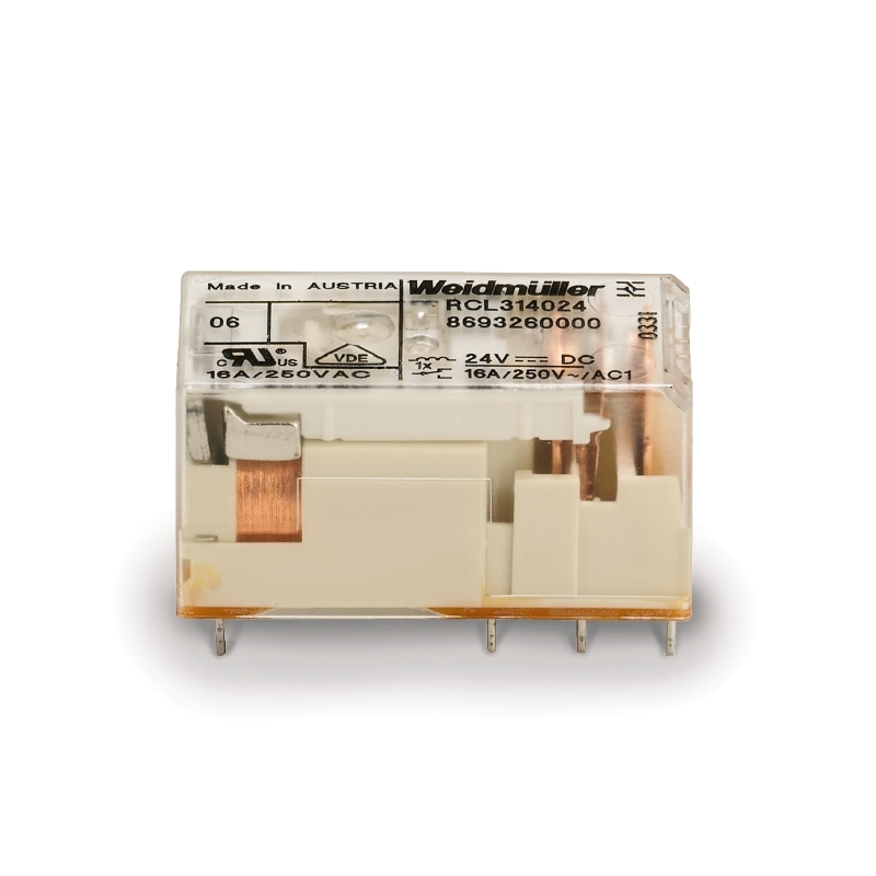 Weidmüller Schaltrelais 1W, 12,7x15,7x29mm, RCL314024