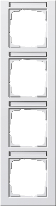 Gira Abdeckrahmen 4f. rws senkrecht,bruchsi. 111429
