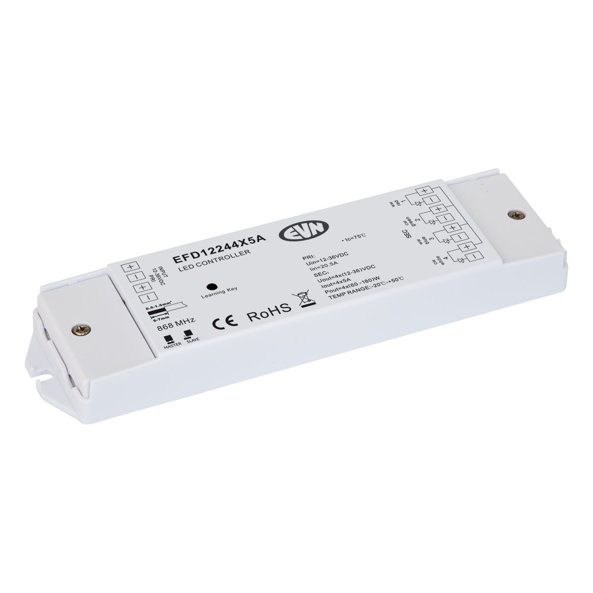 EVN Lichttechnik LED-Funk-Steuerung 868MHz 240-720W EFD12244X5A EVN Lichttechnik LED-Funk-Steuerung 868MHz 240-720W EFD12244X5A