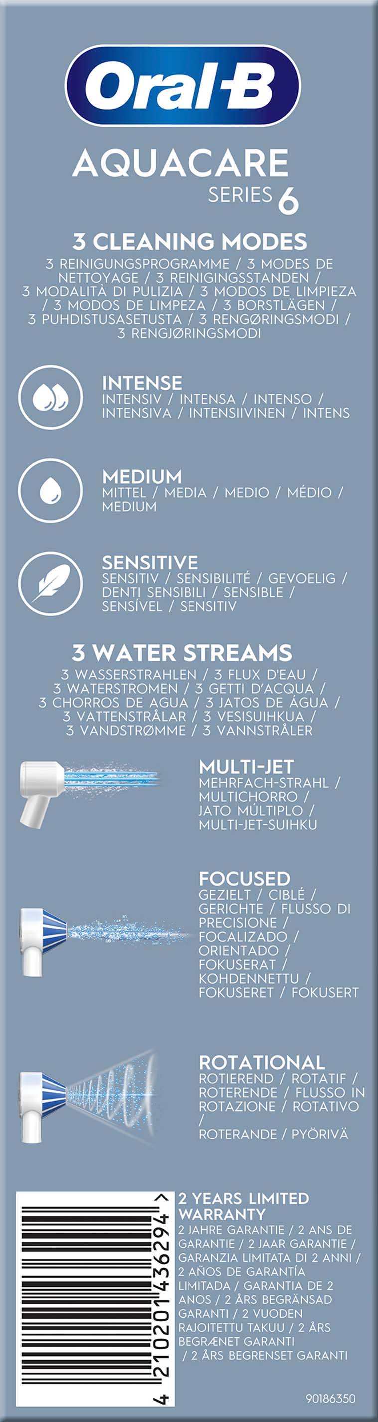 Procter&Gamble Braun Munddusche AquaCare 6 ws