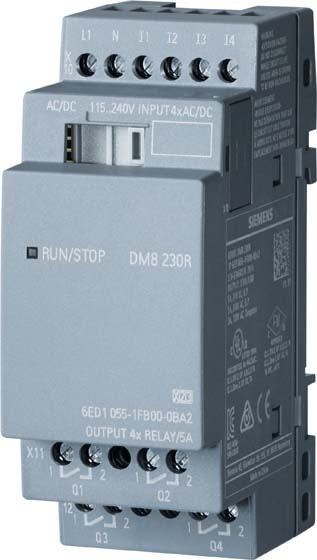 Siemens Dig.Industr. LOGO!8 DM8 230R Erw.modul 4 DE/4 DA 6ED1055-1FB00-0BA2