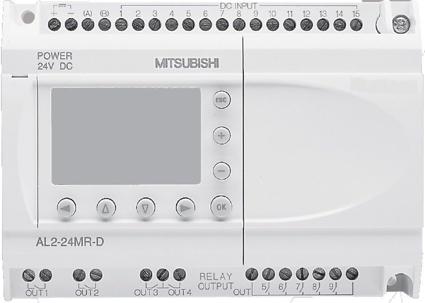 Mitsubishi Electric Alpha XL-Grundgerät 24VDC 15E/9A AL2-24MR-D #215075