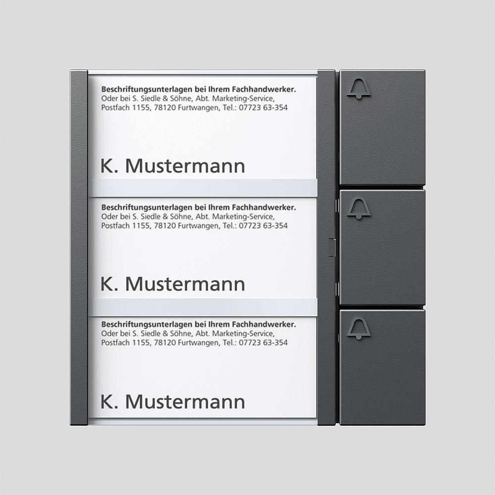 Siedle&Söhne Bus-Tasten-Modul dgr/gli BTM 650-03 DG