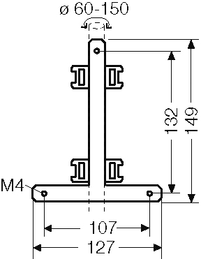 Hensel Mastbefestigung f. außenl. Befestig. KV MB 6