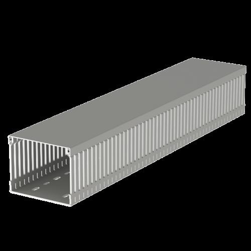 2 M Unex Verdrahtungskanal gr RAL7030 80x100 80.100.77