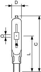 Signify Lampen Entladungslampe G8.5 CDM-TC 35W/830