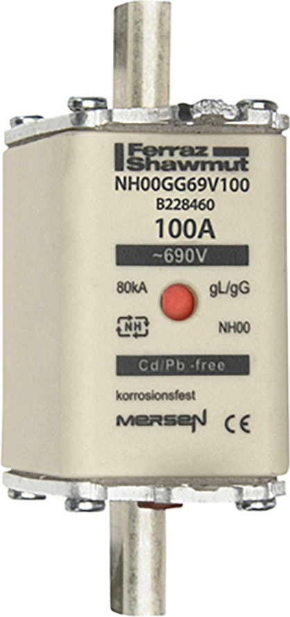 Mersen NH-Sicherungseinsatz SF Gr.00 gG 100A/690VKM NH00GG69V100