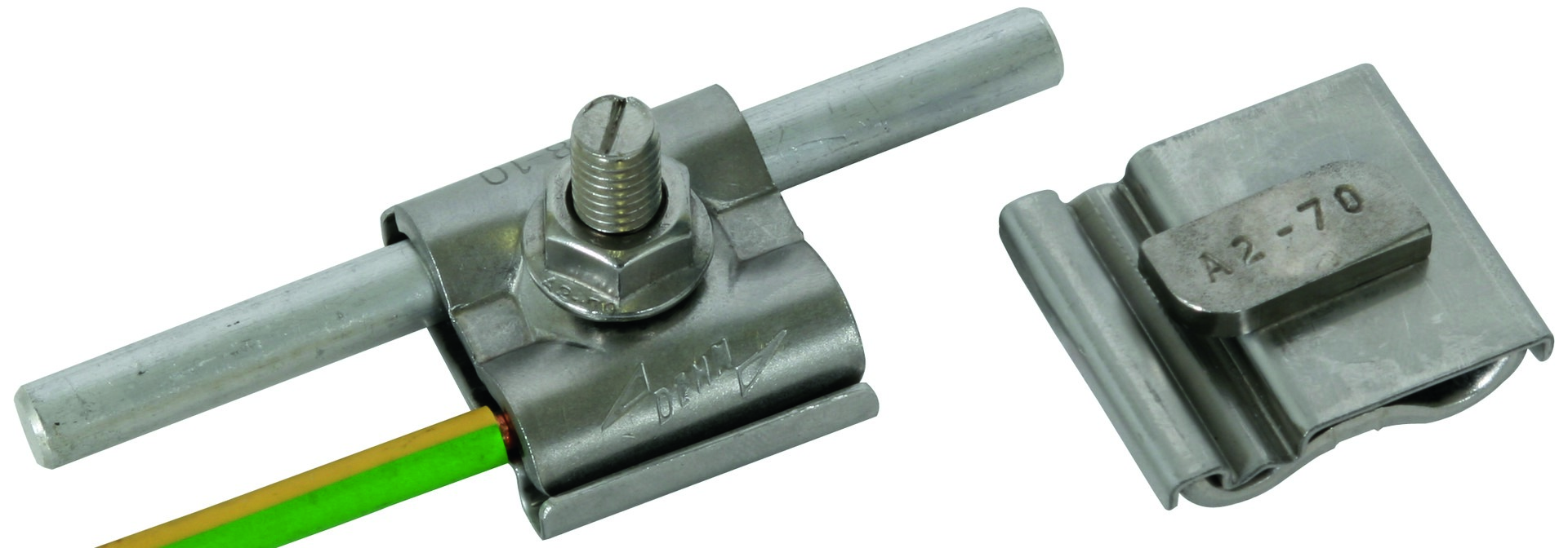DEHN Uni-Erdungsklemme M8 Rd8-10mm+4-50qmm UEK810AQ450HKSM8V2A
