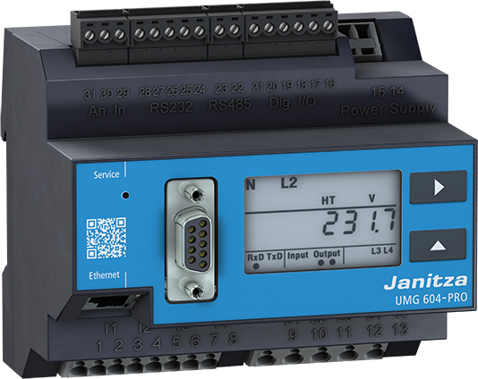 Janitza Electronic Netzanalysator UL 95..240VAC,135..340D UMG 604E-PRO230V(UL)