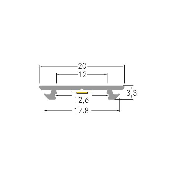Brumberg Leuchten LED-Alu-Profil 2000mm silber 53753260