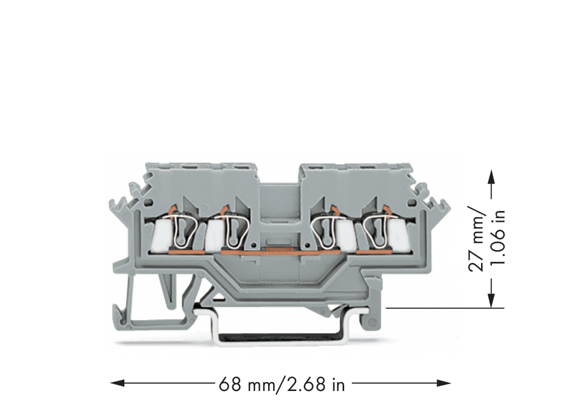 WAGO GmbH & Co. KG Durchgangsklemme 0,08-1,5mmq grau 279-621