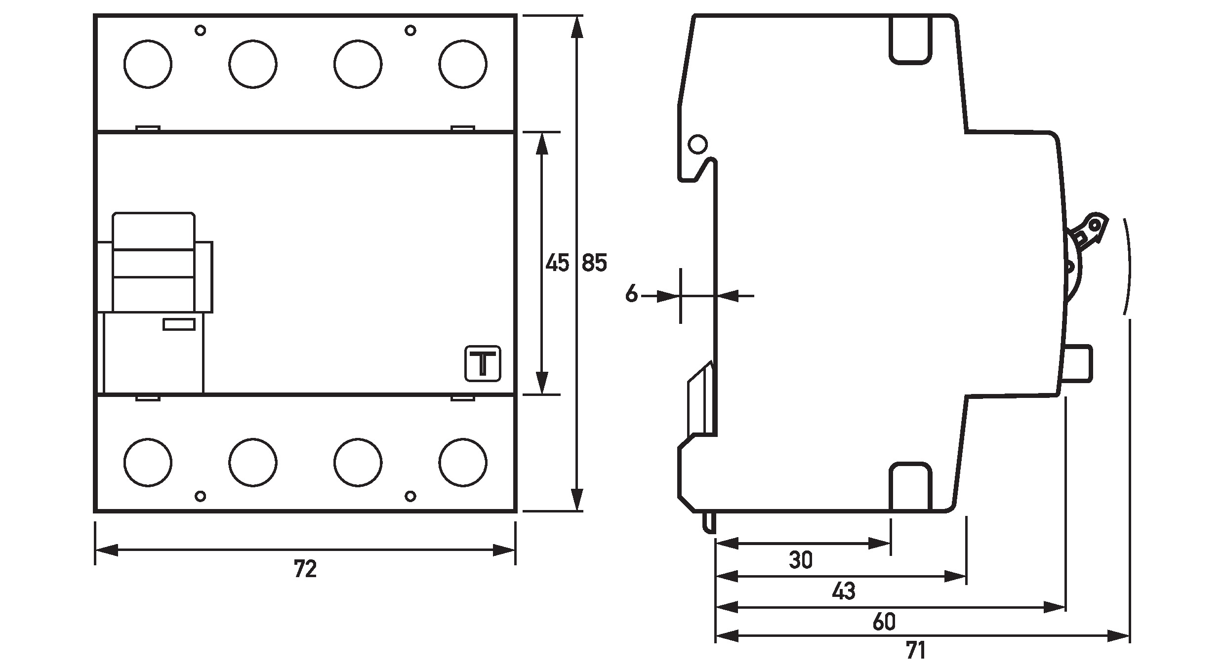 Doepke FI-Schalter  DFS4 063-4/0,03-A R