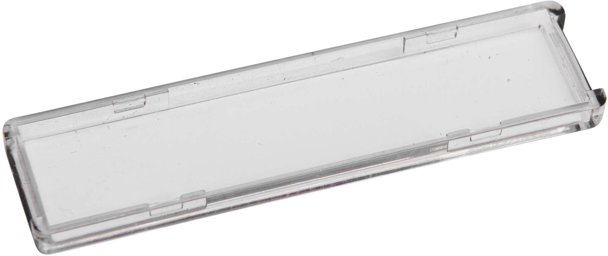 Renz Metallwaren. Namensschild-Abdeckung 57x14mm 97-9-82054