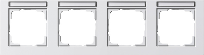 Gira Abdeckrahmen 4f.rws waagerecht, bruchsi. 109429