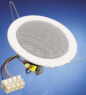 Visaton Deckenlautsprecher Einbau 10cm RAL9010 DL 10 - 100V