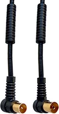 E+P Elektrik Winkelanschlusskabel sw 5m HFW 305 G