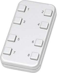 Eltako Funk-Minihandsender reinweiß glänzend FMH8-wg