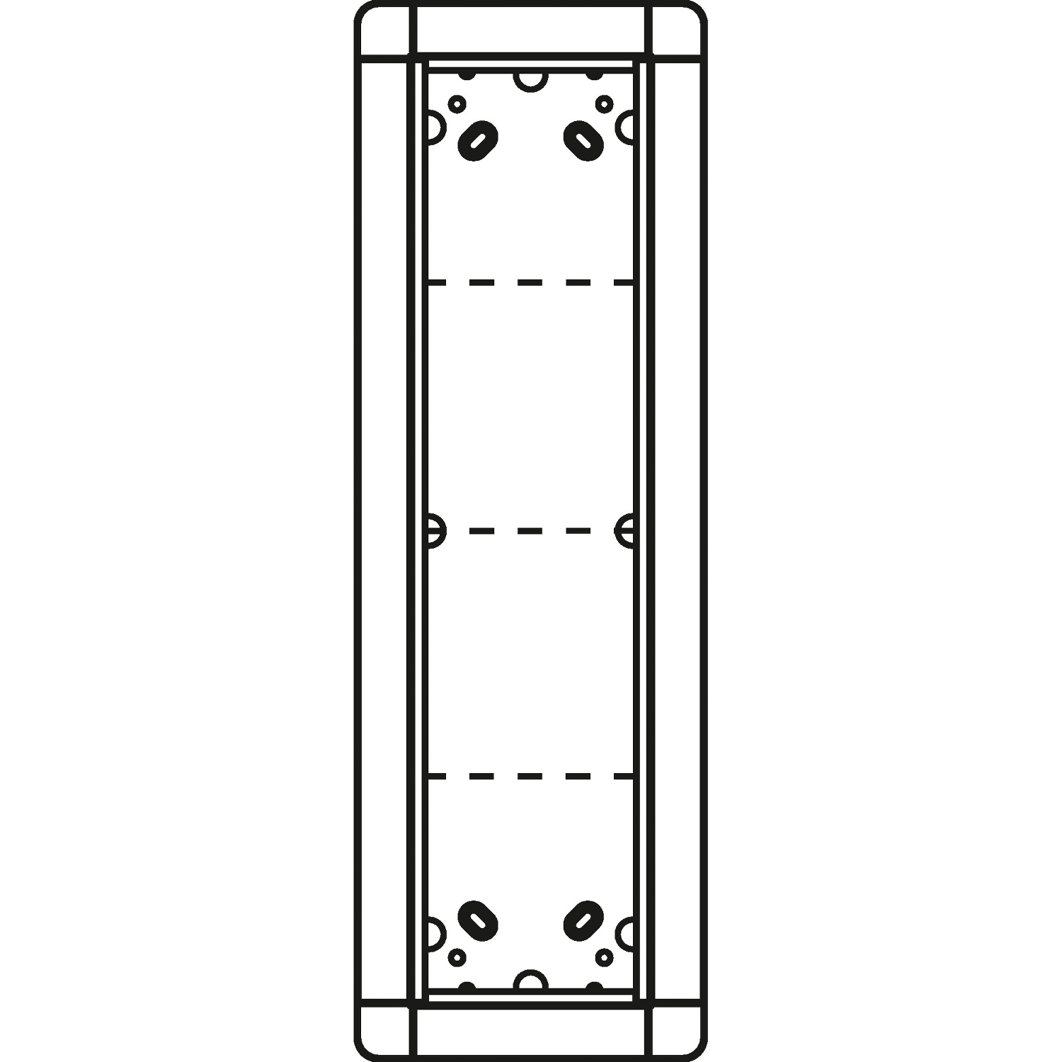 Ritto Portier UP-Rahmen si 4-fach, 141x431mm 1881420