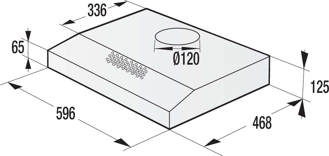 Hisense Gorenje DA UB-Haube 200m³/h,3LS,eds/gr WHU629ES/S