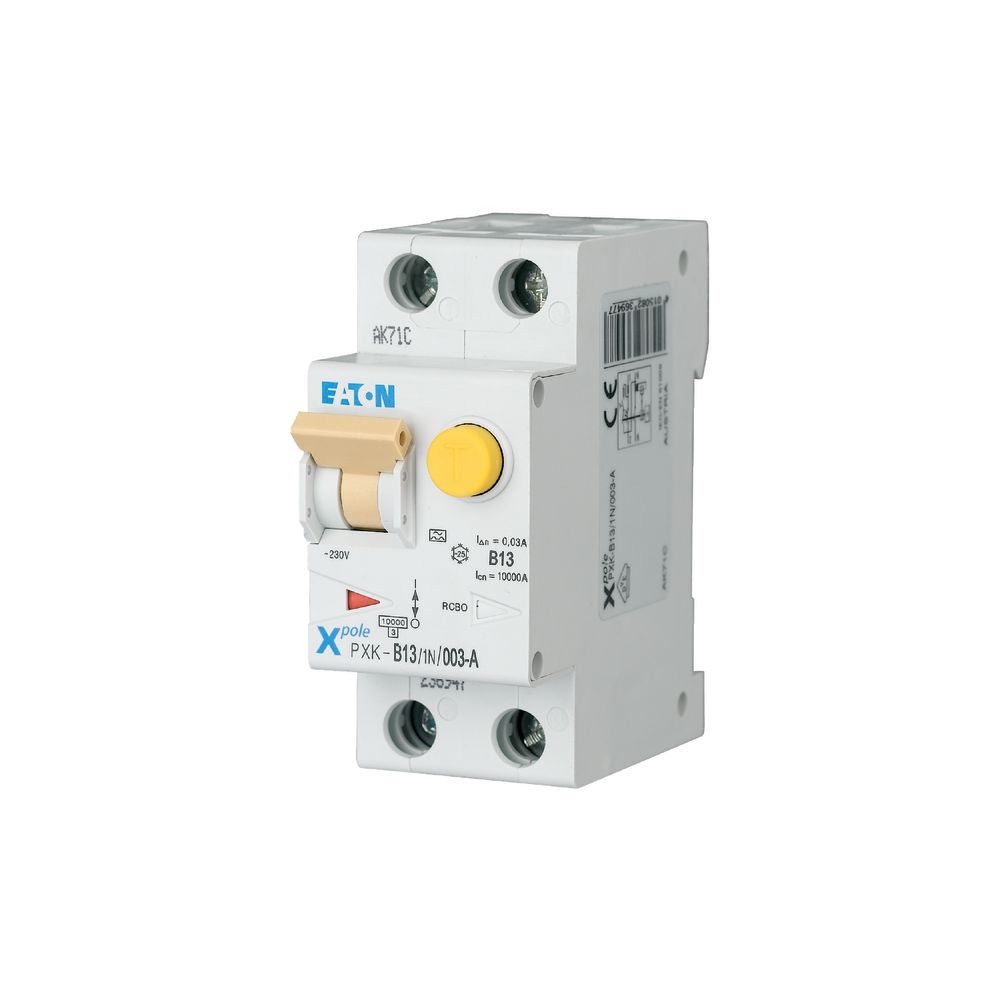 Eaton (Installation) FI/LS-Kombischalter B 13A 1p+N, 30mA PXK-B13/1N/003-A