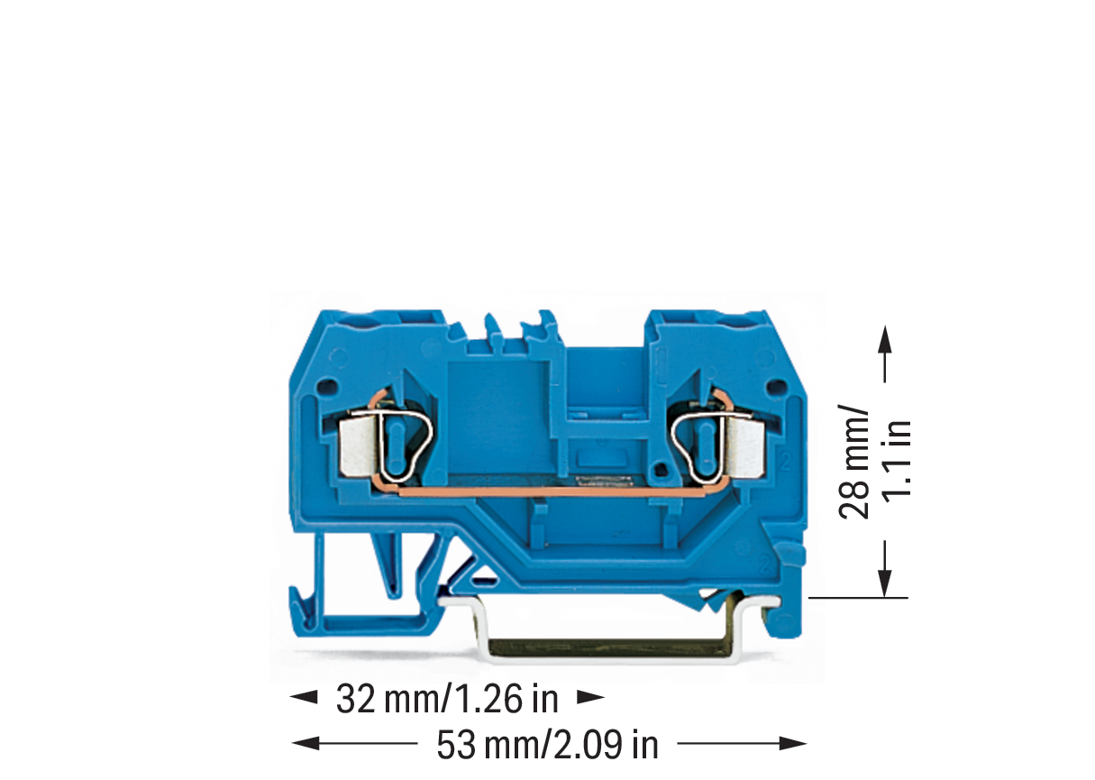 WAGO GmbH & Co. KG Durchgangsklemme bl 0,08-2,5qmm 280-904