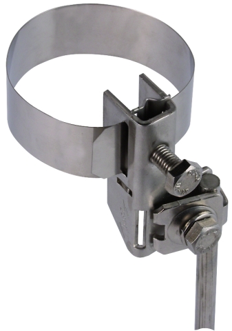 DEHN Antennen-Bandrohrschelle D 27-89mm NIRO BRS1689AK1X102X68V2A