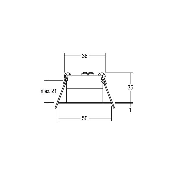 Brumberg Leuchten LED-Einbaulichtpunkt 350mA ww, weiss 12079073