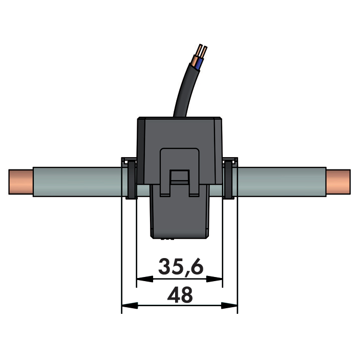 WAGO GmbH & Co. KG Kabelumbau-Stromwandler 100A/1A 0,2 855-3001/100-003