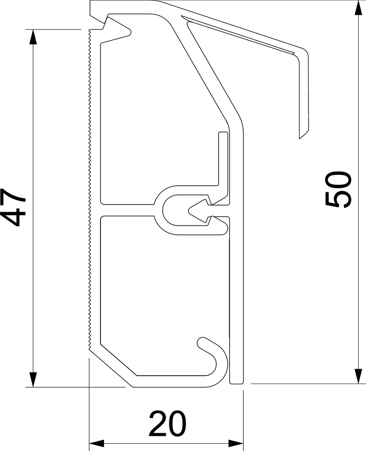 Rehau SL-T Kanal 20/50 rws SLT 2050 rws