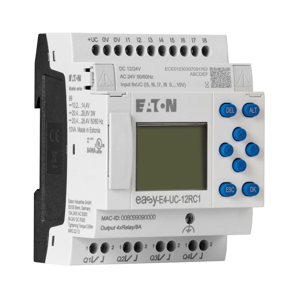 Eaton (Moeller) Steuerrelais 12/24VDC,24VAC EASY-E4-UC-12RC1