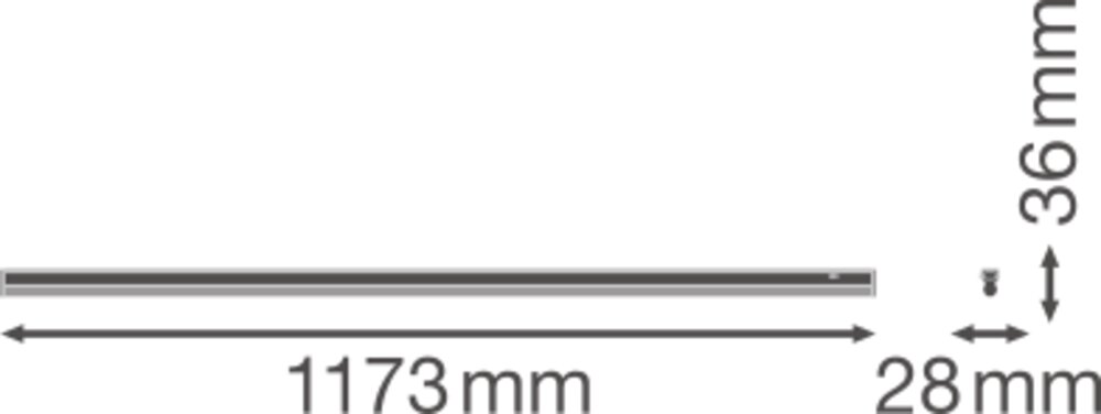Ledvance LED-Lichtleiste m.Schalter 4000K LNCOMPSWITC120014W4K