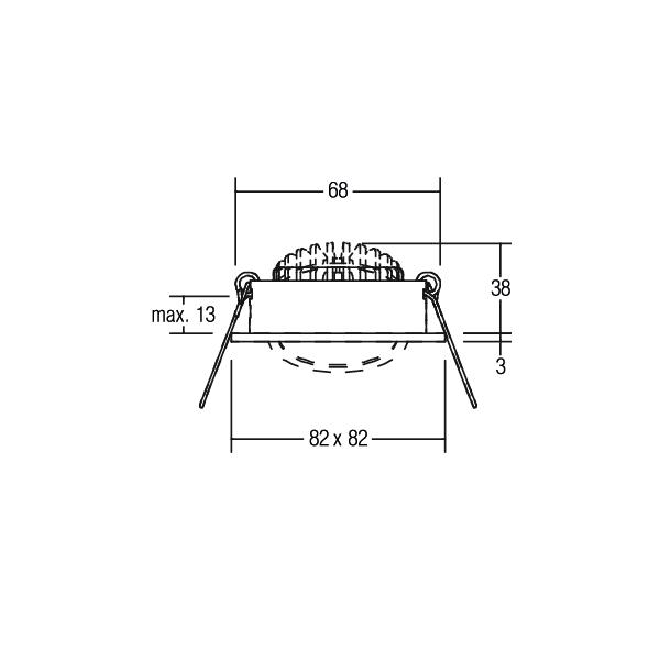 Brumberg Leuchten LED-Deckenspot alu-mt 7W 2700K 710lm 350mA 12262253