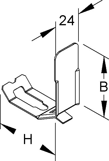 Niedax Kabelhalteklammer LHS 60.100 E2