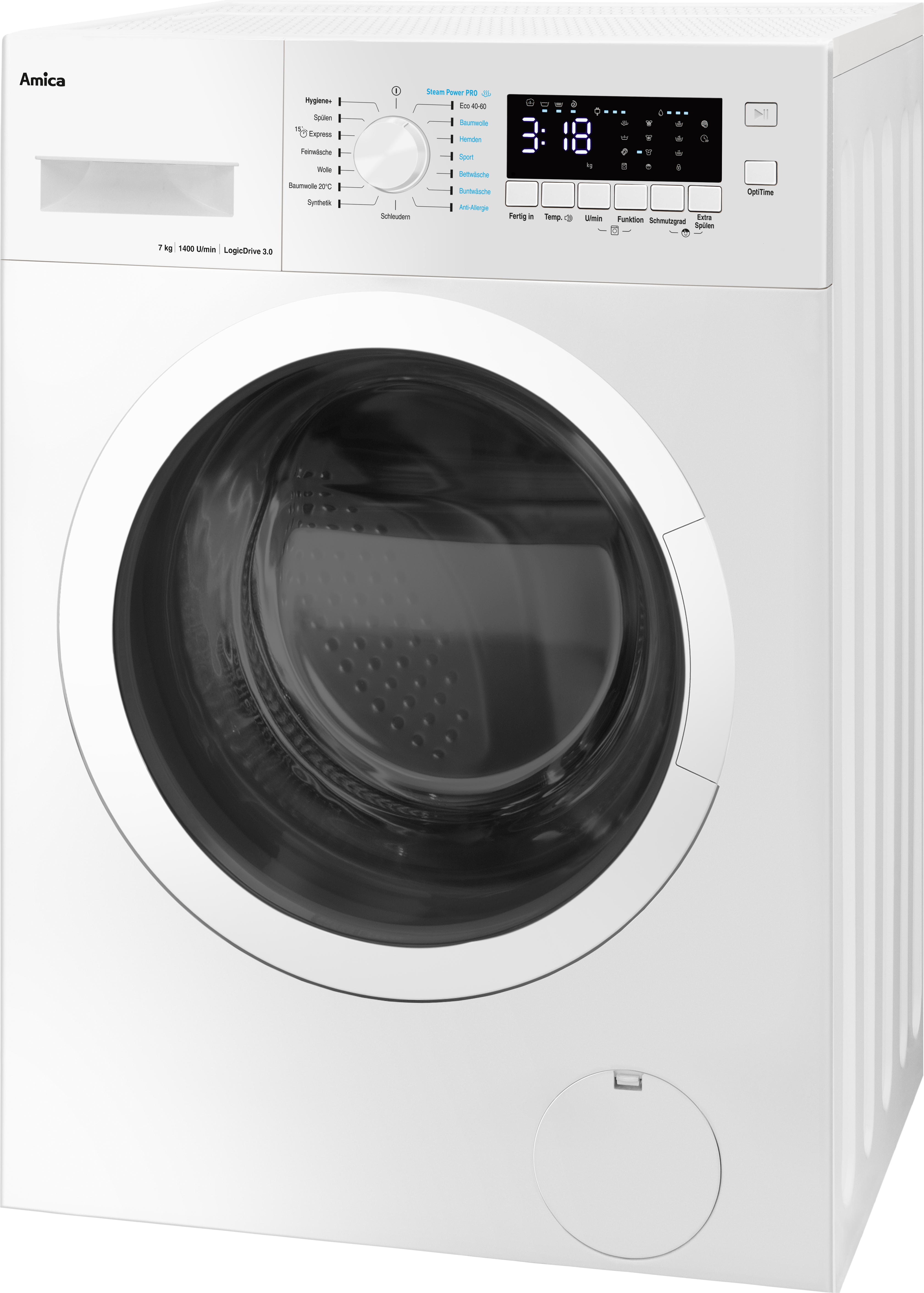 Amica Waschautomat 7kg,1400Uqm WA 474 082
